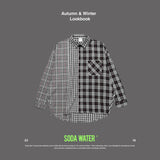 Patchwork Plaid Casual Shirt