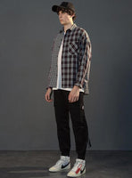 Patchwork Plaid Casual Shirt