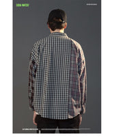 Patchwork Plaid Casual Shirt